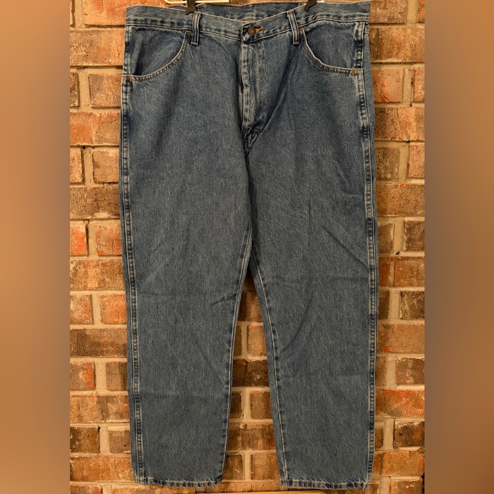 2 Pairs of Wrangler Men's Straight Fit Denim Jeans - Medium Blue